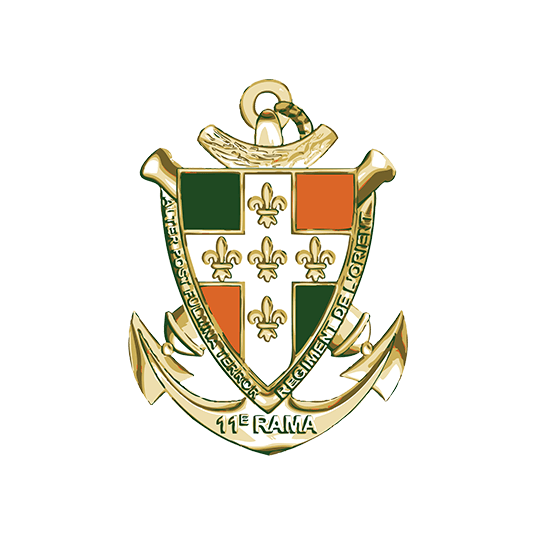 Blason régiments de l'armée de Terre - 11e régiment d'artillerie de marine