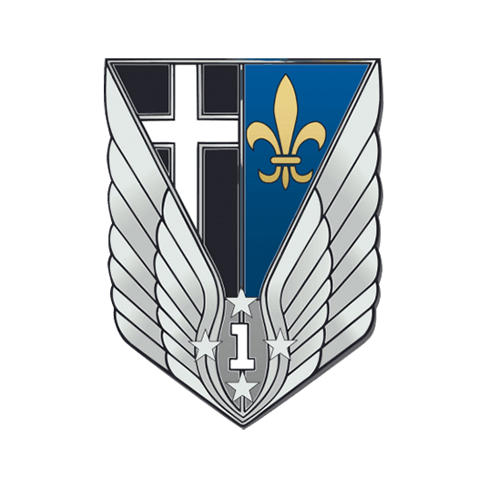 Blason régiments de l'armée de Terre - 1er régiment d'hélicoptères de combat