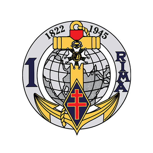Blason régiments de l'armée de Terre - 1er régiment d'infanterie de marine