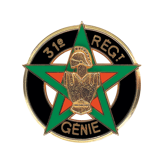 Blason régiments de l'armée de Terre - 31e régiment du génie