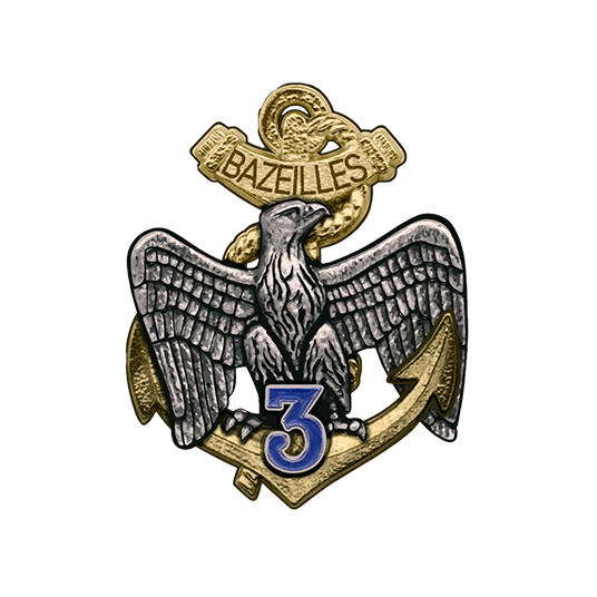 Blason régiments de l'armée de Terre - 3e régiment d’infanterie de marine