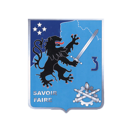 Blason régiments de l'armée de Terre - 3e régiment du matériel