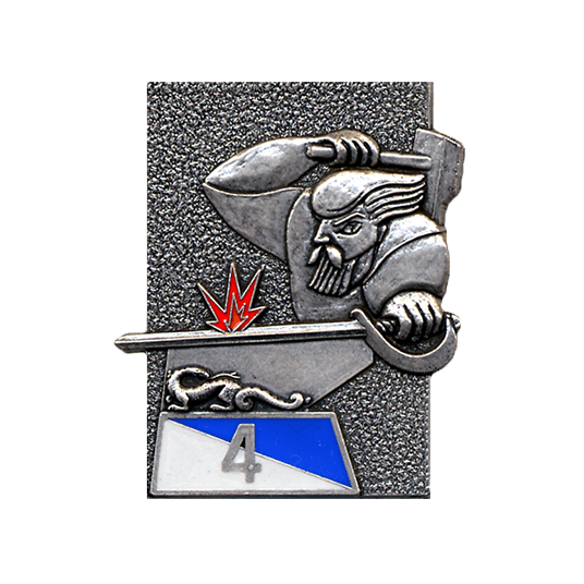 Blason régiments de l'armée de Terre - 4e régiment du matériel