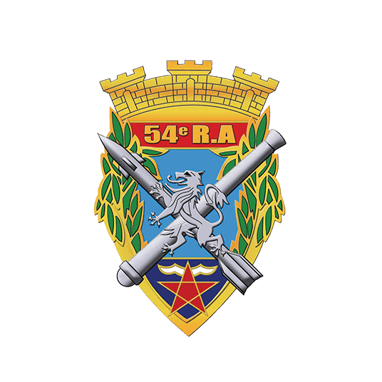 Blason régiments de l'armée de Terre - 54e régiment d’artillerie