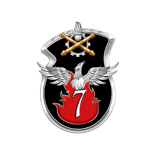 Blason régiments de l'armée de Terre - 7e régiment du matériel