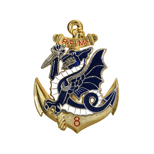Blason régiments de l'armée de Terre - 8e régiment de parachutistes d’infanterie de marine