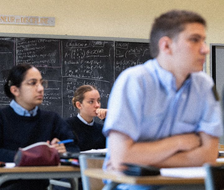 Lycée du Prytanée national militaire de La Flèche : salle de cours