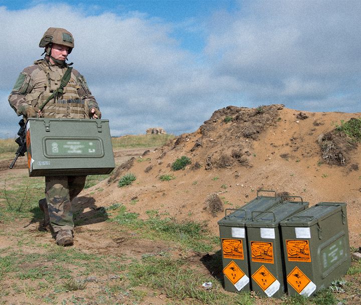 Spécialité armée de Terre : Magasinier munitions domaine Maintenance