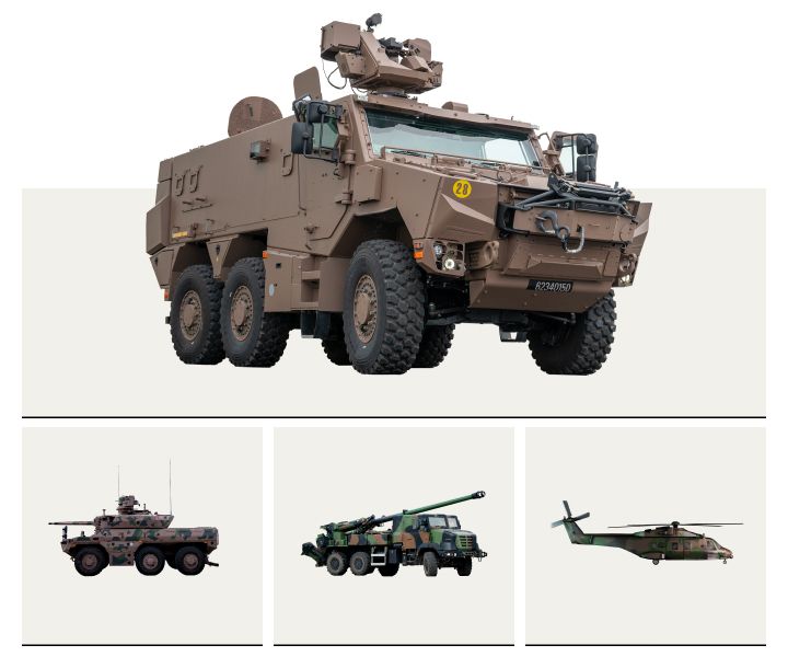 Régiments de l'armée de Terre - Matériels