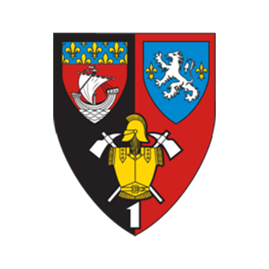 Blason régiments de l'armée de Terre - Unité d'instruction et d'intervention de la Sécurité civile n°1