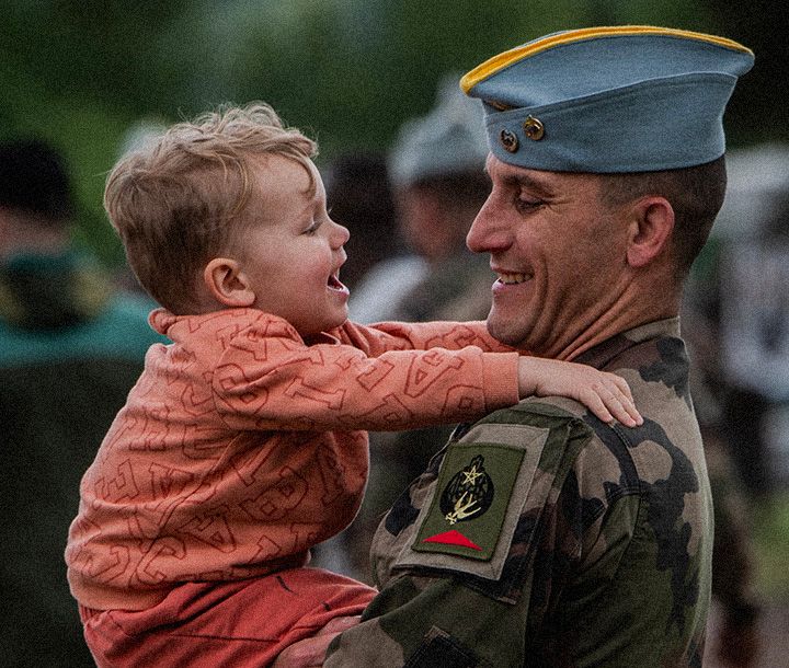 La vie de famille d'un soldat